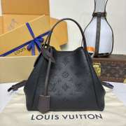Uubags Louis Vuitton M54353 Bella Tote in Mahina Leather In Black 23x13x20cm - 6