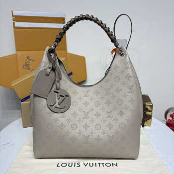 Uubags Louis Vuitton M21775 Carmel Hobo Bag In Galet Gray 35x40x17cm