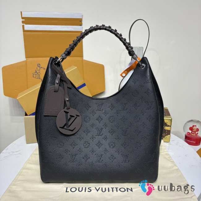 Uubags Louis Vuitton M52950 Carmel Hobo Bag In Black 35x40x17cm - 1