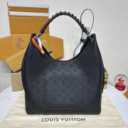 Uubags Louis Vuitton M52950 Carmel Hobo Bag In Black 35x40x17cm - 5