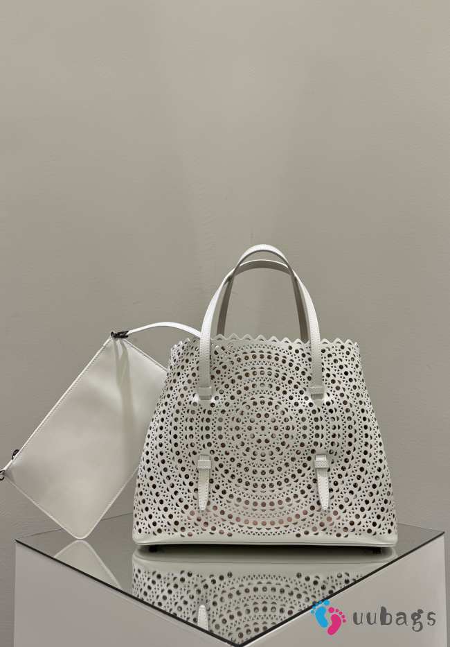 Uubags Alaia Mina medium Vienne white bag 32x15.5x25cm - 1