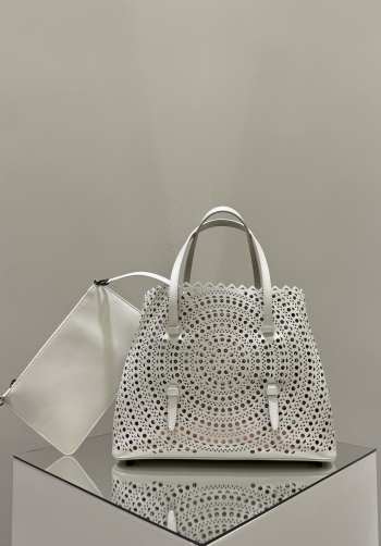 Uubags Alaia Mina medium Vienne white bag 32x15.5x25cm