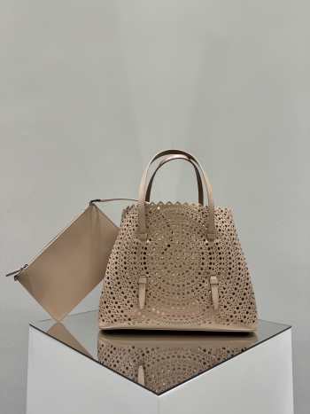 Uubags Alaia Mina medium Vienne beige bag 32x15.5x25cm