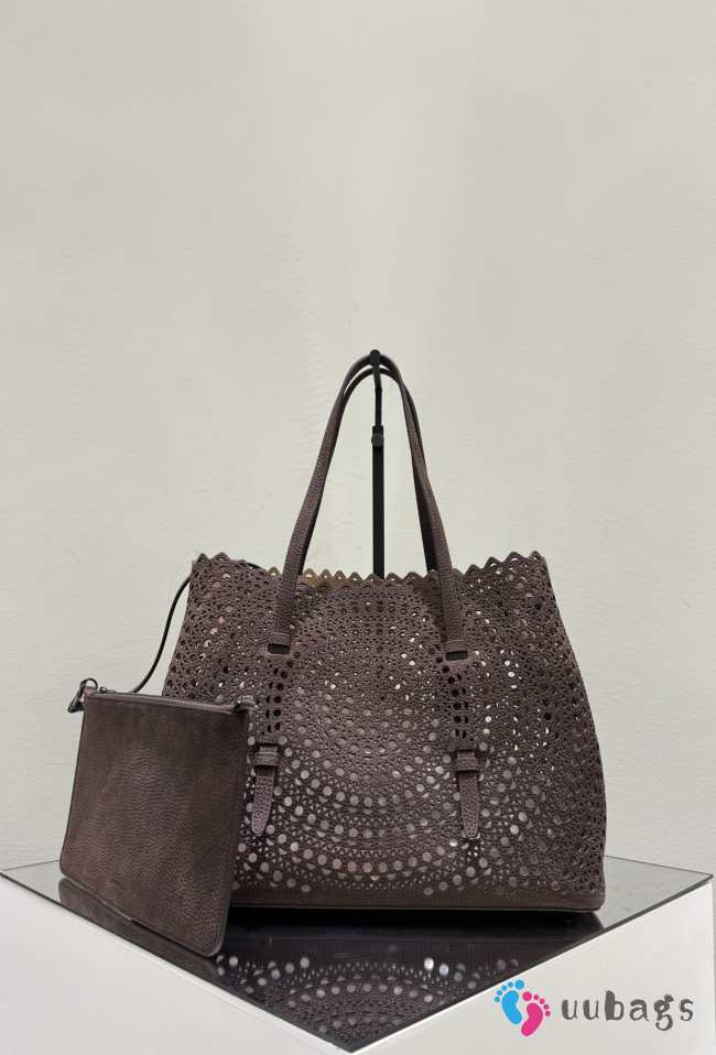 Uubags Alaia Mina medium Vienne plum brown bag 32x15.5x25cm - 1