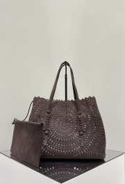 Uubags Alaia Mina medium Vienne plum brown bag 32x15.5x25cm - 1