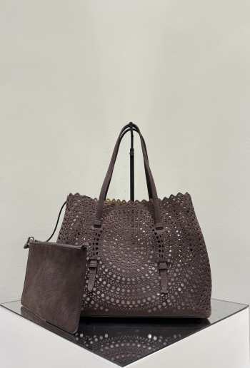 Uubags Alaia Mina medium Vienne plum brown bag 32x15.5x25cm