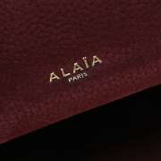 Uubags Alaia Le Teckel Medium Bag In Burgundy Suede Leather 33x11x10cm - 2