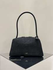 Uubags Alaia black Le Bouledogue bowling shoulder bag in nubuck 32x17x15cm - 1