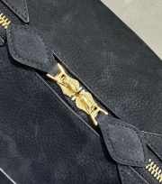 Uubags Alaia black Le Bouledogue bowling shoulder bag in nubuck 32x17x15cm - 2