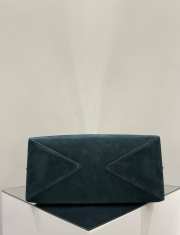 Uubags Alaia dark green Le Bouledogue bowling shoulder bag in nubuck 32x17x15cm - 2