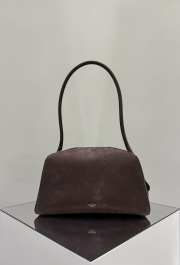 Uubags Alaia burgundy Le Bouledogue bowling shoulder bag in nubuck 32x17x15cm - 1