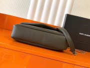 YSL Calypso Padded Lambskin Chain Bag In Khaki 26x14x7cm - 6