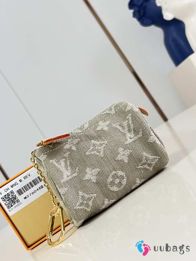 Uubags Louis Vuitton M27604 Trousse Speedy In Khaki Denim 11x7.5x6cm - 1