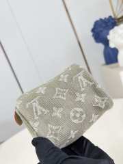 Uubags Louis Vuitton M27604 Trousse Speedy In Khaki Denim 11x7.5x6cm - 3