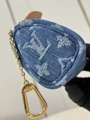 Uubags Louis Vuitton M27604 Trousse Speedy In Blue Denim 11x7.5x6cm - 6