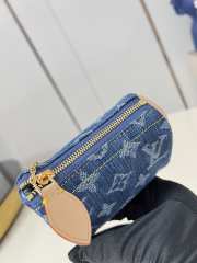 Uubags Louis Vuitton M27604 Trousse Speedy In Blue Denim 11x7.5x6cm - 5
