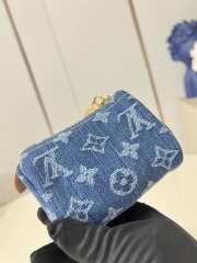 Uubags Louis Vuitton M27604 Trousse Speedy In Blue Denim 11x7.5x6cm - 2