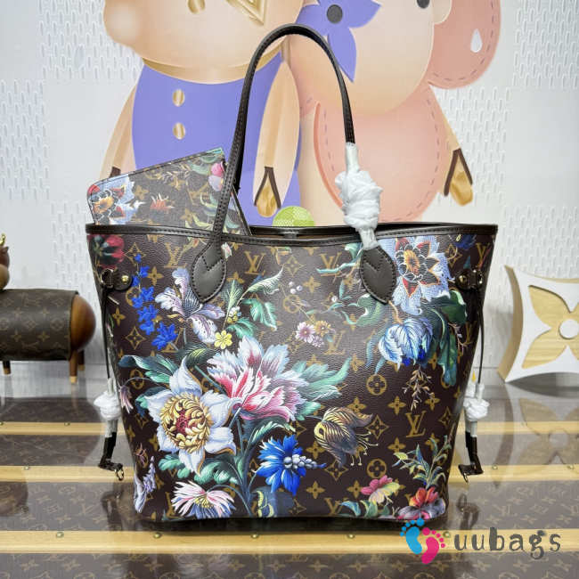 Uubags Louis Vuitton M28918 Neverfull MM Bag Monogram Ebene 31x28x14cm - 1