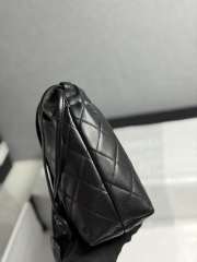 Uubags Chanel clutch with leather strap sheepskin & gold-plated metal in black 12x18x5cm - 6