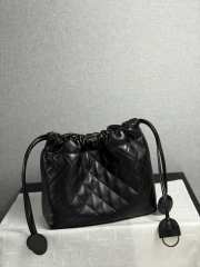 Uubags Chanel clutch with leather strap sheepskin & gold-plated metal in black 12x18x5cm - 5