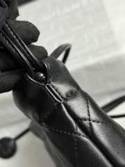 Uubags Chanel clutch with leather strap sheepskin & gold-plated metal in black 12x18x5cm - 2