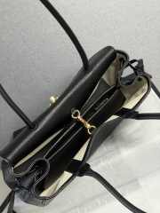 Uubags Chanel AS6288 small shopping bag grained calfskin & gold-tone metal in black 15x30.5x11.5cm - 5