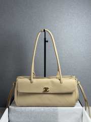 New Arrivals 2026 Chanel AS6288 small shopping bag grained calfskin & gold-tone metal in beige 15x30.5x11.5cm - 1