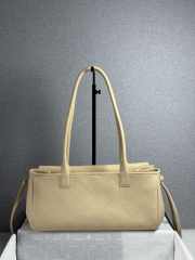 New Arrivals 2026 Chanel AS6288 small shopping bag grained calfskin & gold-tone metal in beige 15x30.5x11.5cm - 5