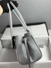 New Arrivals 2026 Chanel AS6288 small shopping bag grained calfskin & gold-tone metal in grey 15x30.5x11.5cm - 6