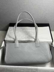 New Arrivals 2026 Chanel AS6288 small shopping bag grained calfskin & gold-tone metal in grey 15x30.5x11.5cm - 5