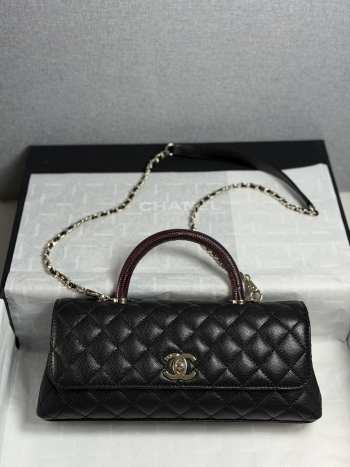 Uubags Chanel Large Coco Top Handle In Black 32cm