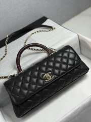 Uubags Chanel Large Coco Top Handle In Black 32cm - 6