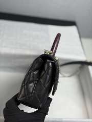 Uubags Chanel Large Coco Top Handle In Black 32cm - 5