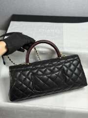 Uubags Chanel Large Coco Top Handle In Black 32cm - 3