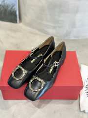 Uubags Ferragamo Maxi Gancini Mary Jane Pump In Black 2cm - 3