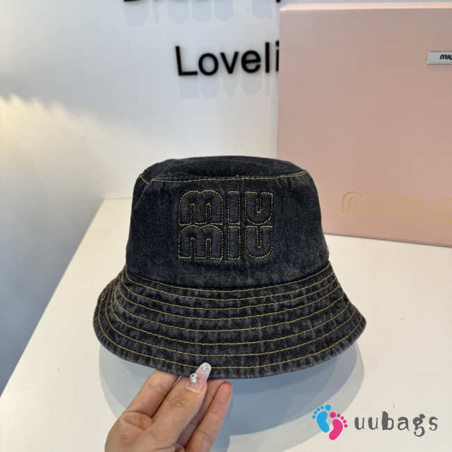 Uubags Miu Miu Denim Bucket Hat 02 - 1