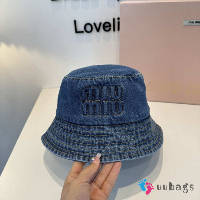 Uubags Miu Miu Denim Bucket Hat 03 - 1