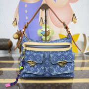 Uubags Louis Vuitton M27329 Baggy In Blue Denim 30x22x13cm - 1
