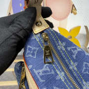 Uubags Louis Vuitton M27329 Baggy In Blue Denim 30x22x13cm - 2