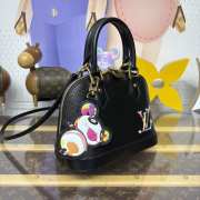 Uubags Louis Vuitton M13670 LV x TM Alma BB Bag In Black 23.5x17.5x11.5cm - 2