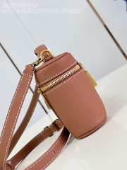 Uubags Louis Vuitton M27505 Low Key Vanity Bag In Cognac Brown Calfskin 19x12x5.5cm - 5