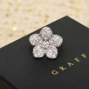 Uubags Graff Wild Flower Large Pavé Diamond Ring White Gold - 3