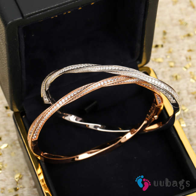 Uubags Graff Spiral Pavé Diamond Bangle - 1