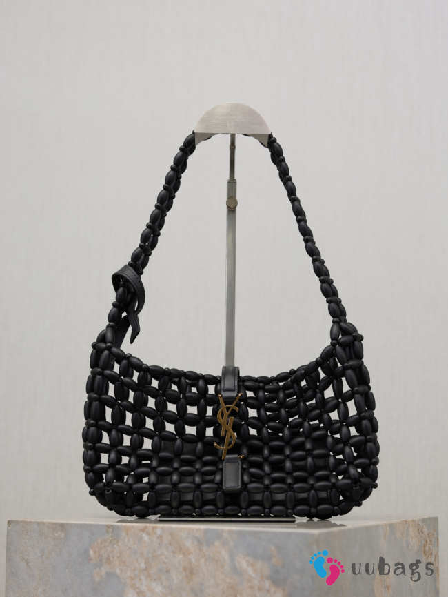 Uubags YSL Le 5 À 7 Wooden Bead handbag black 21-28x15x6cm - 1