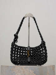 Uubags YSL Le 5 À 7 Wooden Bead handbag black 21-28x15x6cm - 1