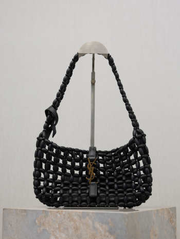 Uubags YSL Le 5 À 7 Wooden Bead handbag black 21-28x15x6cm