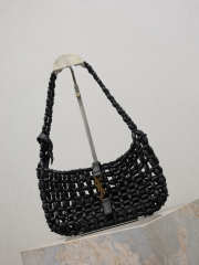 Uubags YSL Le 5 À 7 Wooden Bead handbag black 21-28x15x6cm - 4