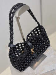 Uubags YSL Le 5 À 7 Wooden Bead handbag black 21-28x15x6cm - 3