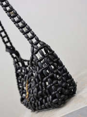 Uubags YSL Le 5 À 7 Wooden Bead handbag black 21-28x15x6cm - 2