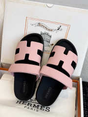 Uubags Hermes Chypre sandal in pink - 4